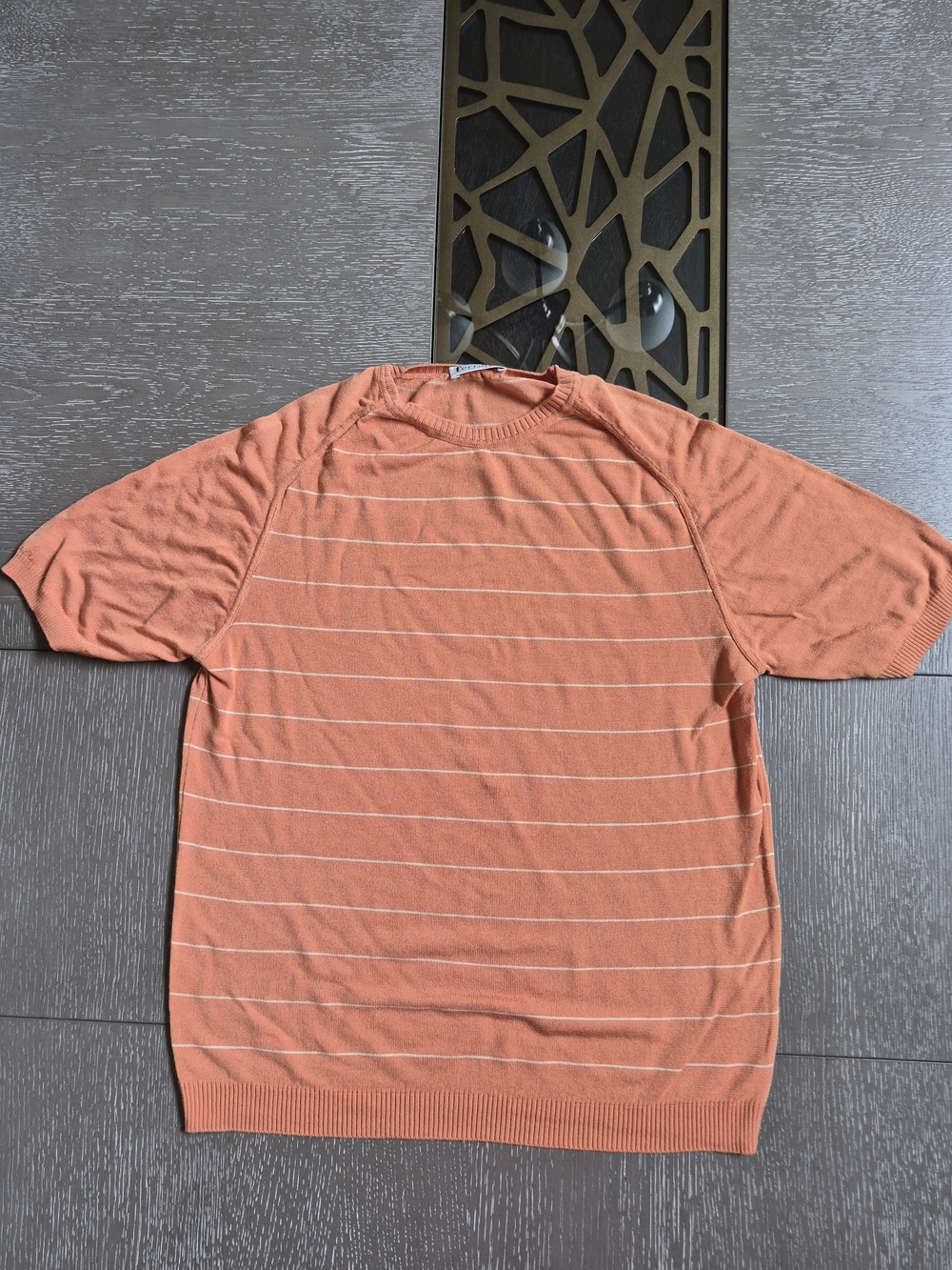 Women's Lightweight Short-Sleeve Crewneck Sweater in Coral